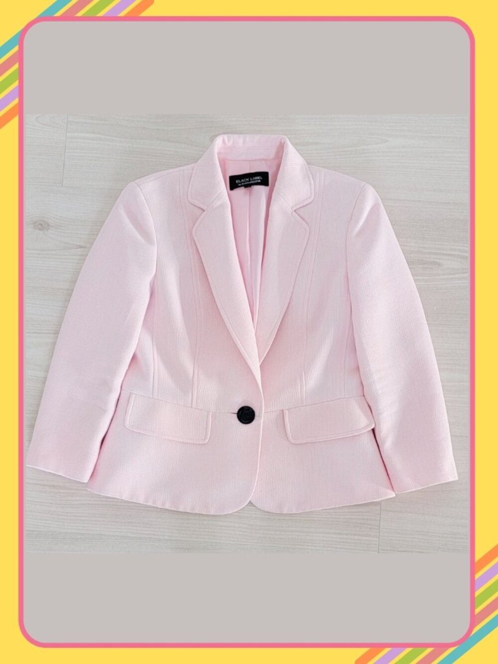 Black Label by Evan-Picone Baby Pink Blazer – Size 4